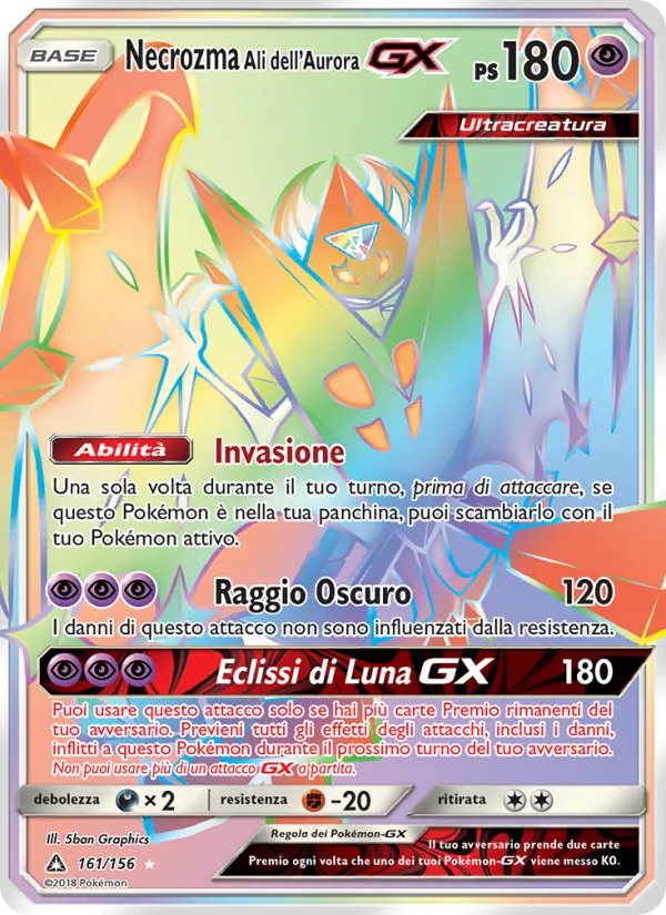 Necrozma Ali dell’Aurora GX (Ultraprisma #161/156)