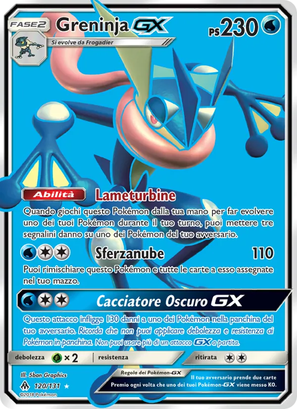 Greninja GX (Apocalisse Di Luce #120/131)
