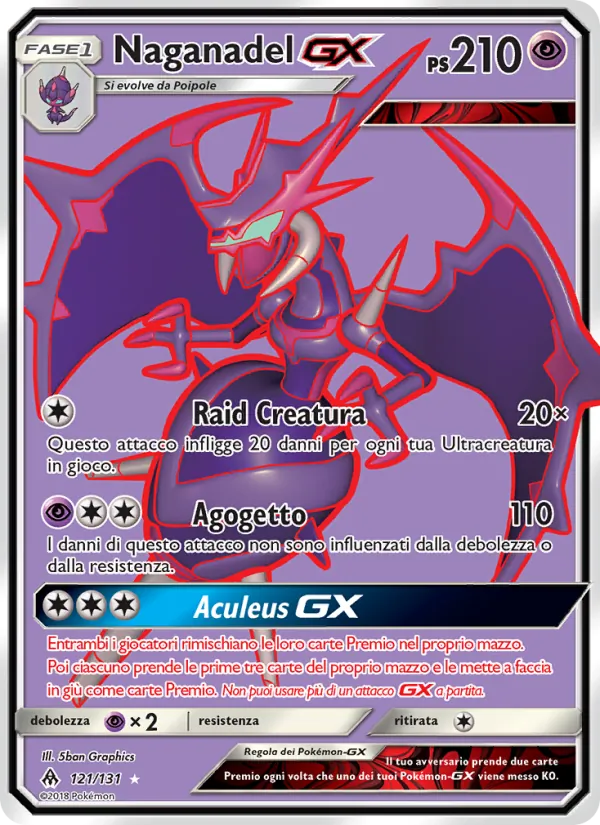 Naganadel GX (Apocalisse Di Luce #121/131)