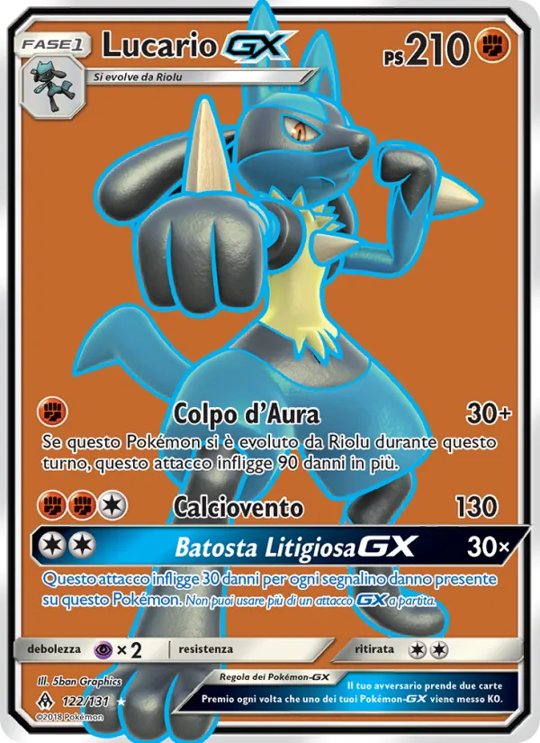 Lucario GX (Apocalisse Di Luce #122/131)
