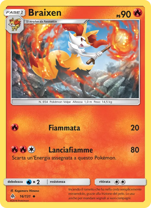 Braixen (Forbidden Light #16/131)