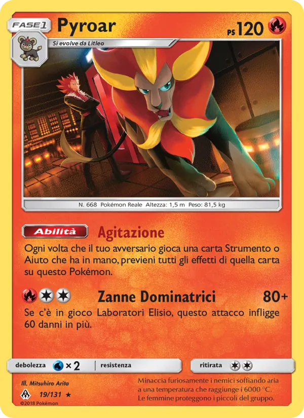 Pyroar (Apocalisse Di Luce #19/131)