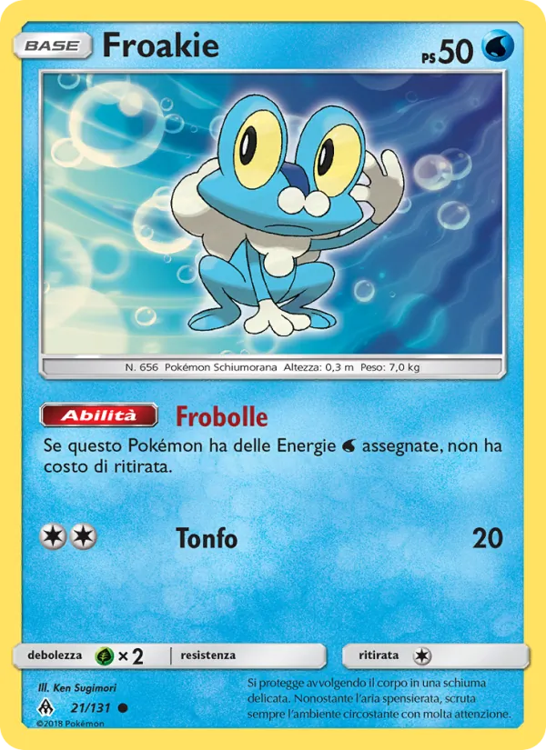 Froakie (Forbidden Light #21/131)