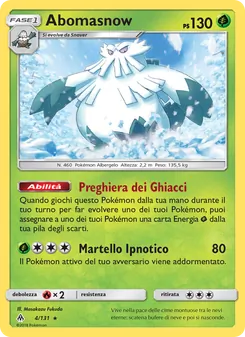 Abomasnow (Apocalisse Di Luce #4/131)