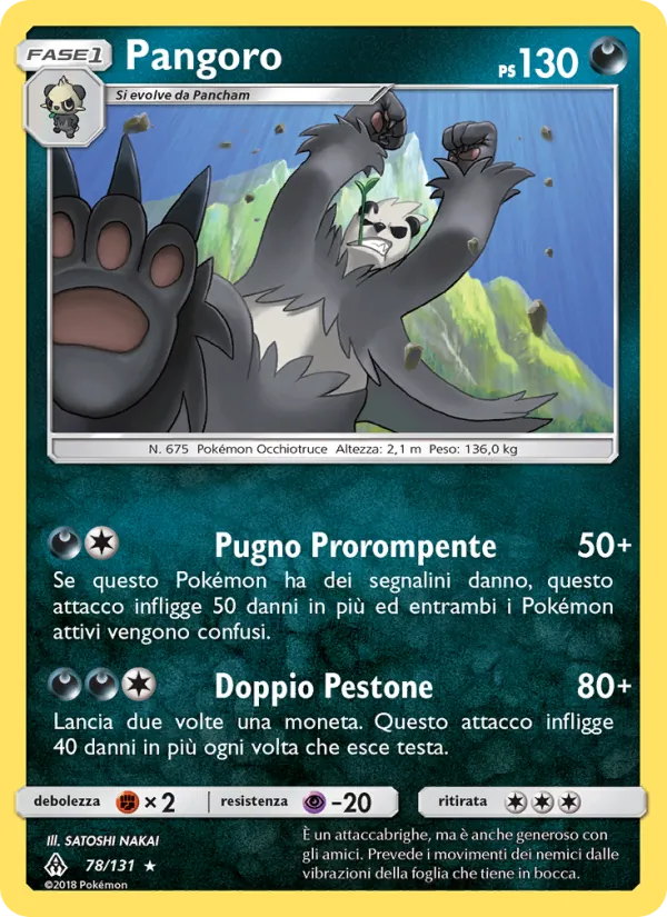 Pangoro (Apocalisse Di Luce #78/131)