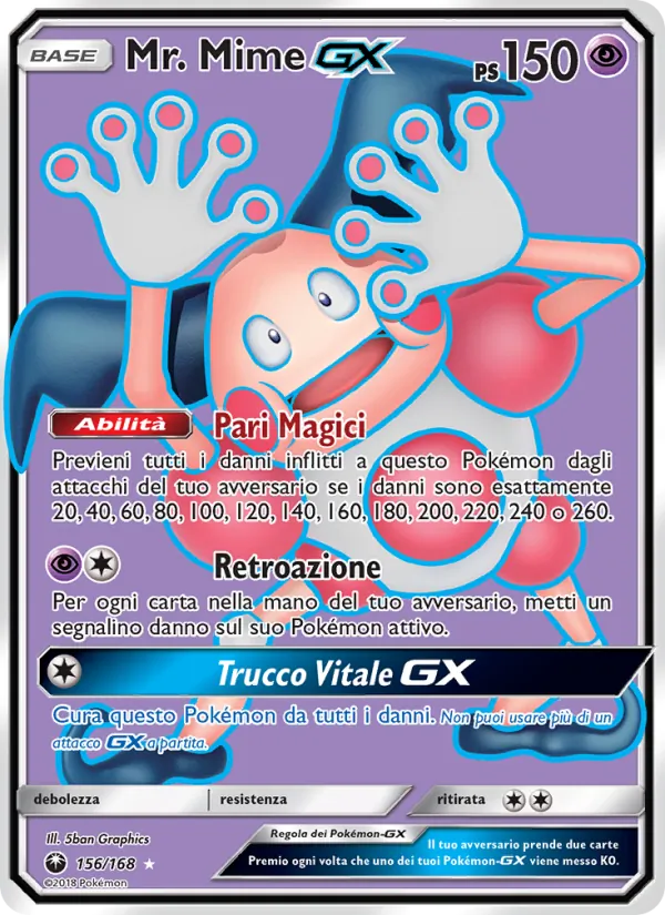 Mr. Mime GX (Tempesta Astrale #156/168)
