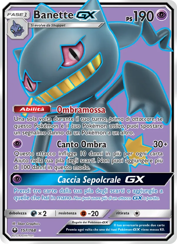Banette GX (Tempesta Astrale #157/168)