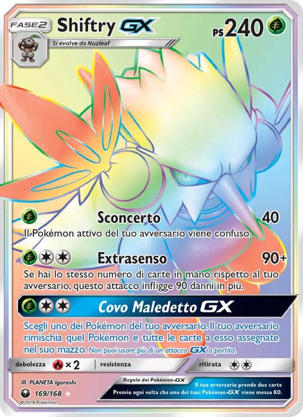 Shiftry GX (Tempesta Astrale #169/168)