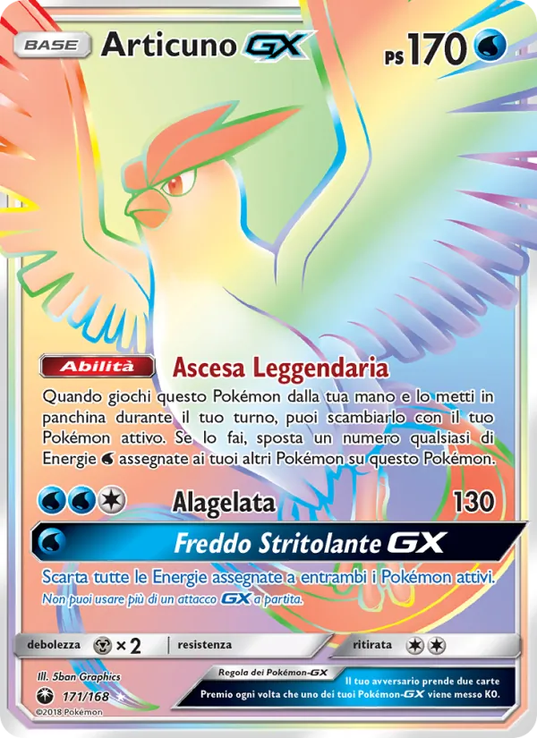 Articuno GX (Tempesta Astrale #171/168)