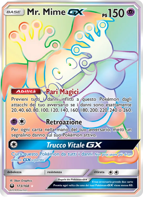 Mr. Mime GX (Tempesta Astrale #173/168)