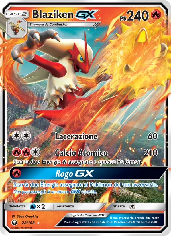 Blaziken GX (Tempesta Astrale #28/168)