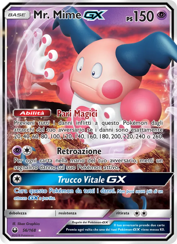 Mr. Mime GX (Tempesta Astrale #56/168)
