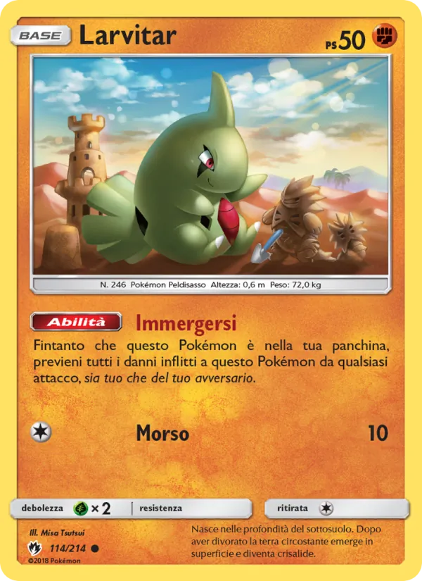 Larvitar (Lost Thunder #114/214)