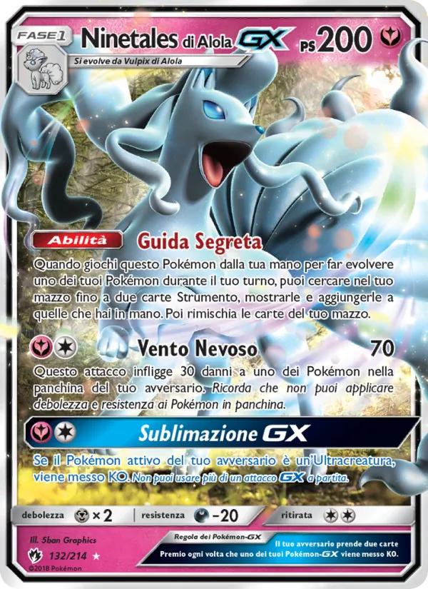 Ninetales di Alola GX (Tuoni Perduti #132/214)