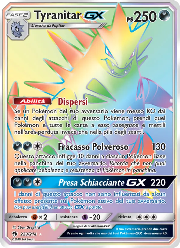 Tyranitar GX (Tuoni Perduti #223/214)
