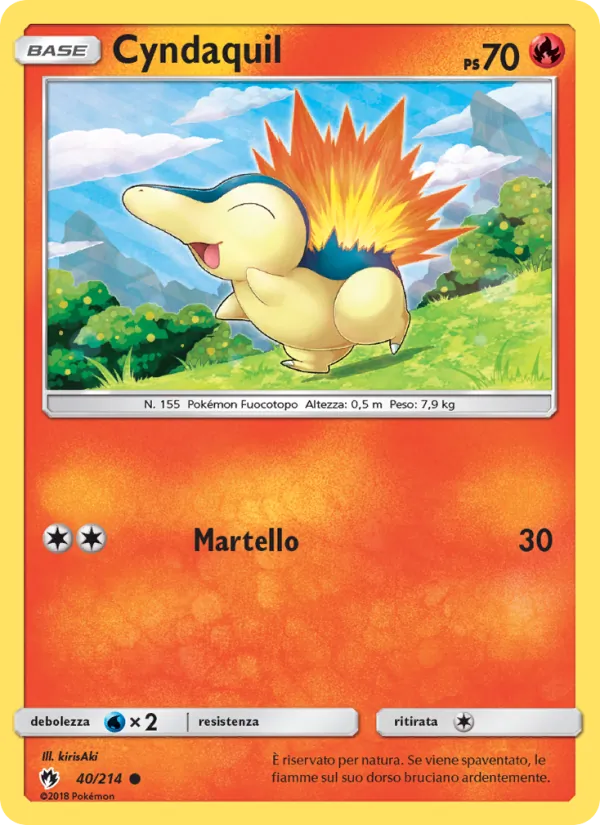 Cyndaquil (Tuoni Perduti #40/214)