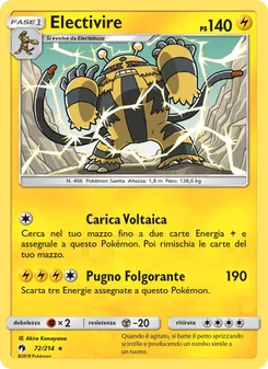Electivire (Tuoni Perduti #72/214)
