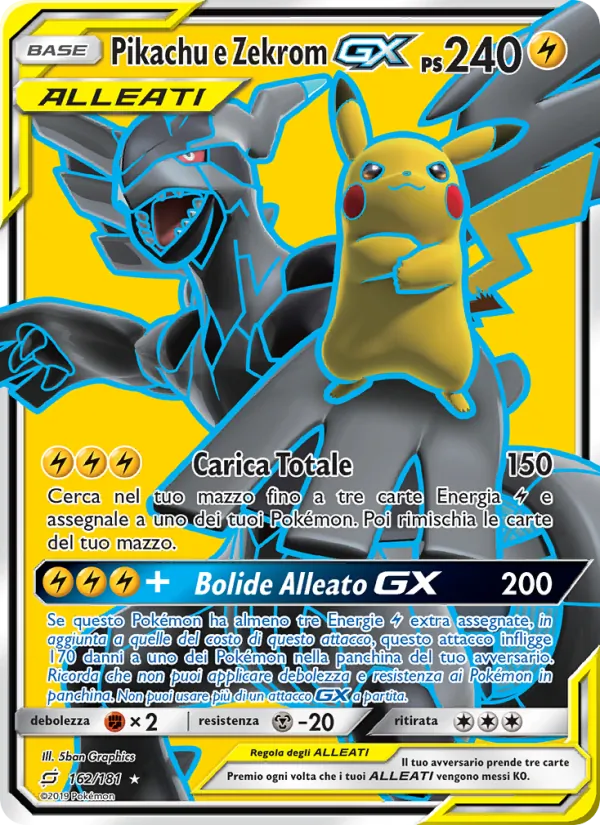 Pikachu e Zekrom GX (Gioco di Squadra #162/181)