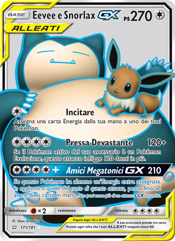 Eevee e Snorlax GX (Gioco di Squadra #171/181)