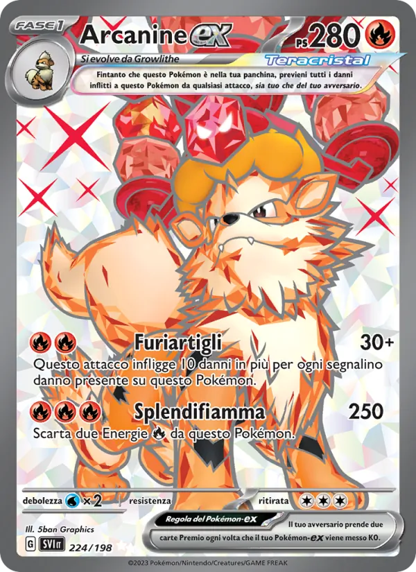 Arcanine-ex (Scarlatto e Violetto #224/198)