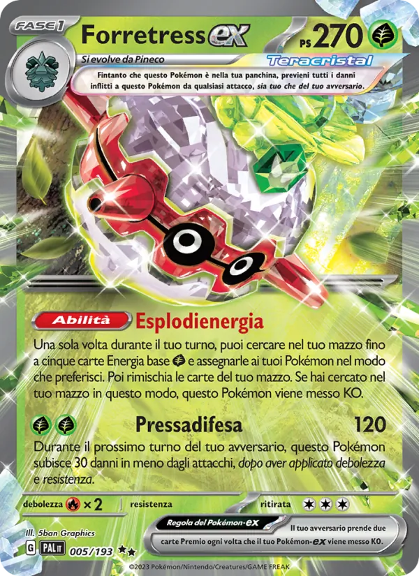 Forretress-ex (Evoluzioni a Paldea #005/193)