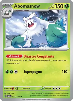 Abomasnow (Evoluzioni a Paldea #011/193)