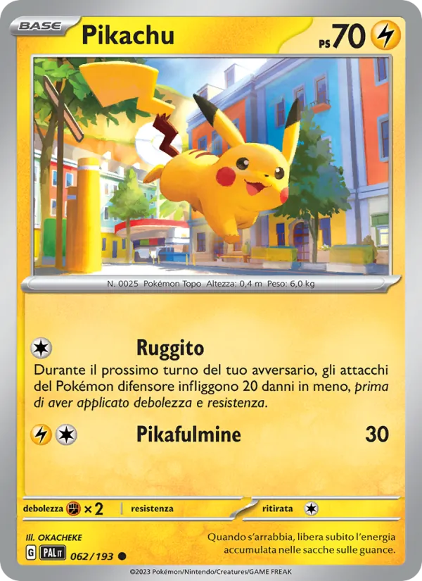 Pikachu (Evoluzioni a Paldea #062/193)