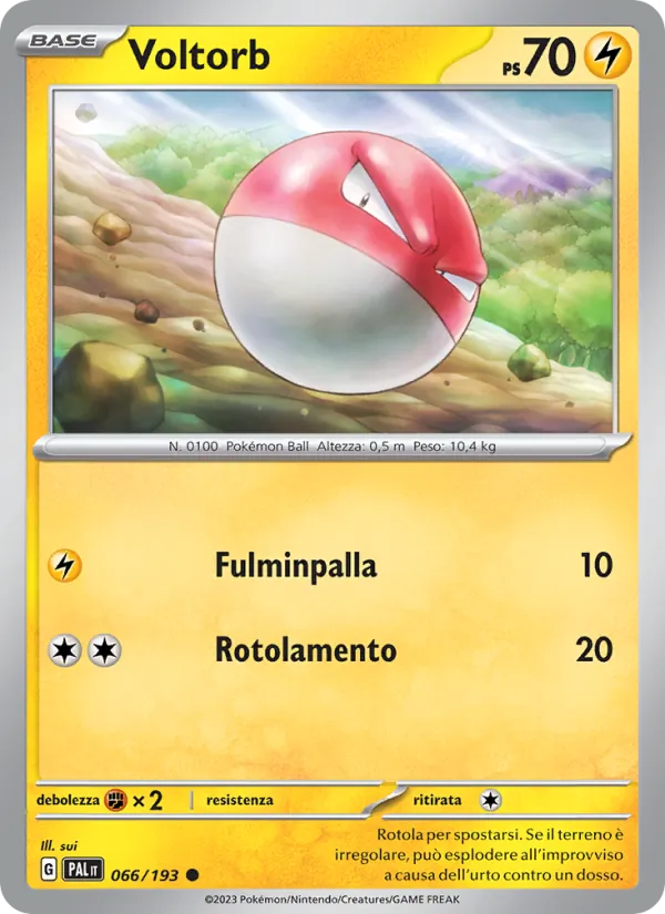 Voltorb (Evoluzioni a Paldea #066/193)