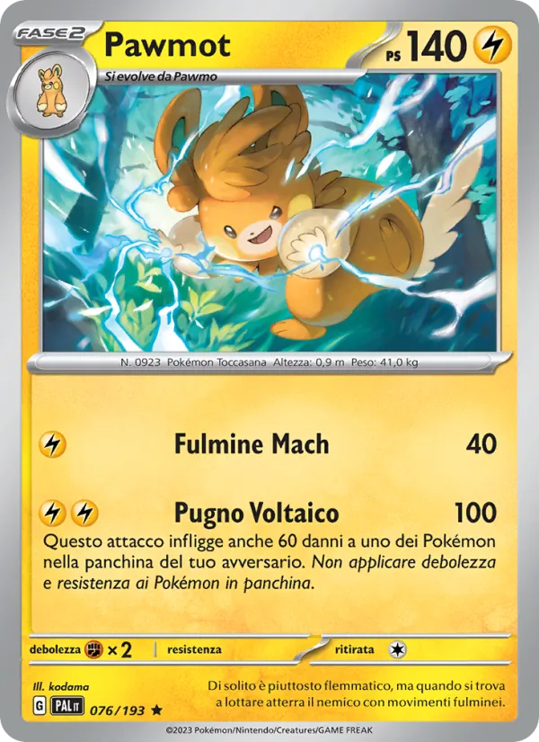 Pawmot (Evoluzioni a Paldea #076/193)