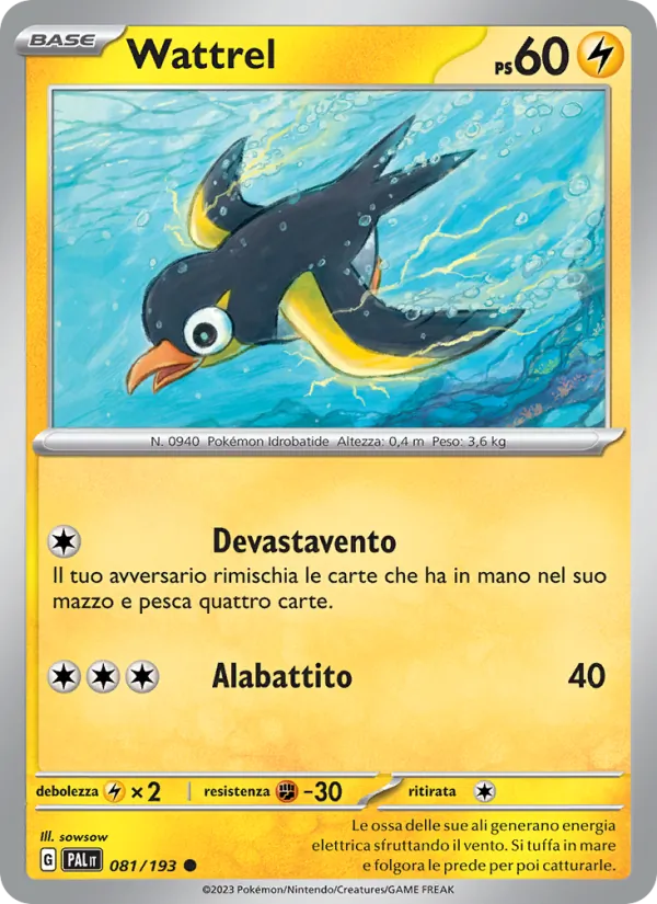 Wattrel (Evoluzioni a Paldea #081/193)
