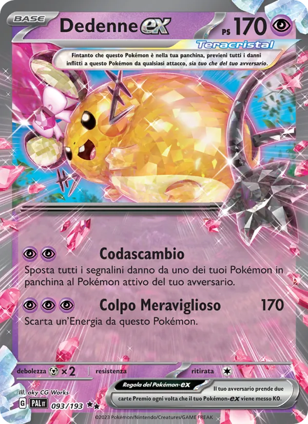 Dedenne-ex (Paldea Evolved #093/193)