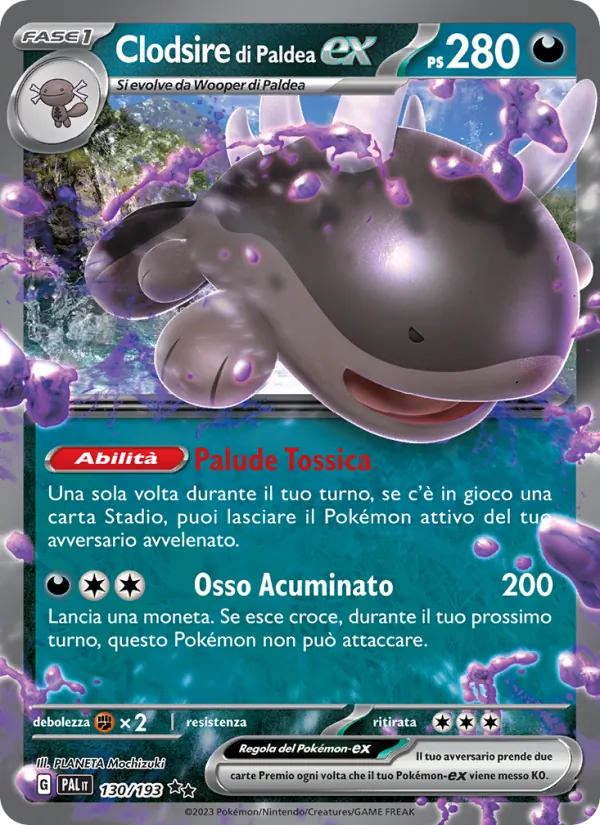Clodsire di Paldea-ex (Evoluzioni a Paldea #130/193)