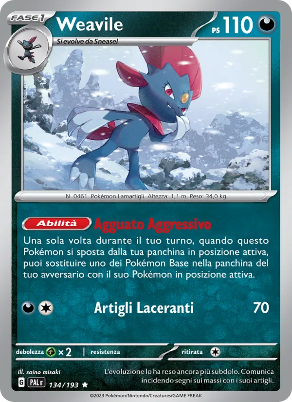Weavile (Paldea Evolved #134/193)