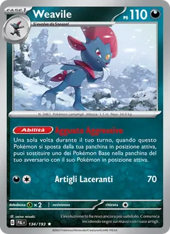 Weavile (Evoluzioni a Paldea #134/193)
