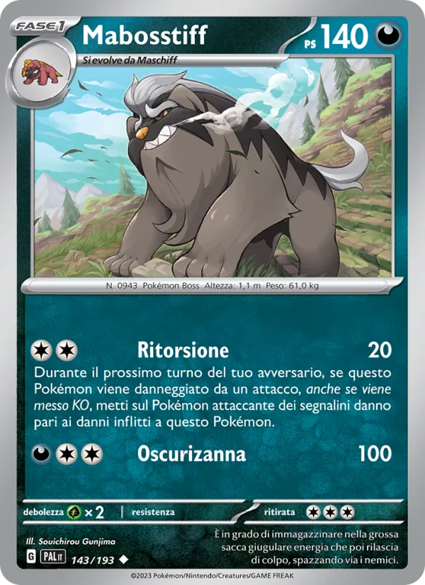 Mabosstiff (Evoluzioni a Paldea #143/193)