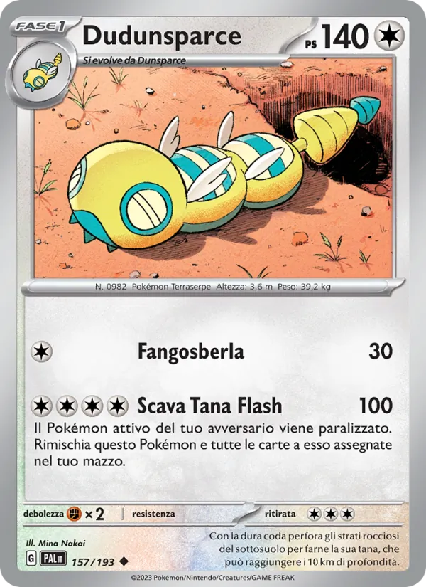 Dudunsparce (Evoluzioni a Paldea #157/193)