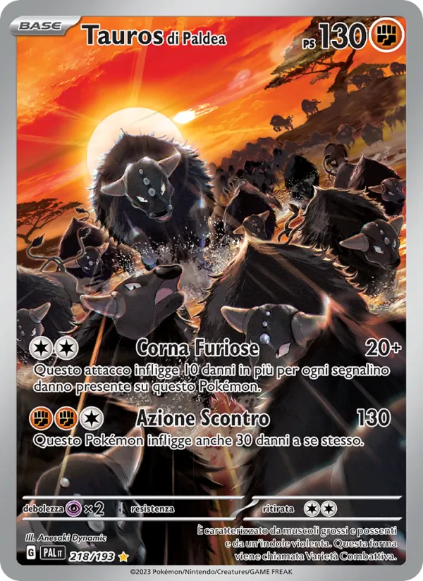 Tauros di Paldea (Evoluzioni a Paldea #218/193)
