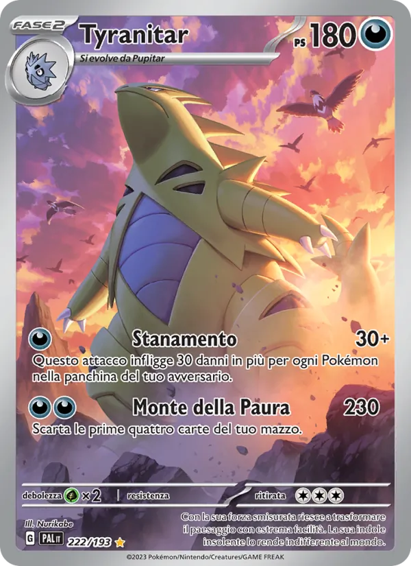 Tyranitar (Evoluzioni a Paldea #222/193)