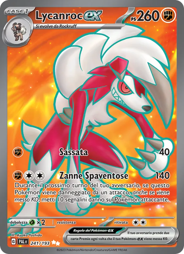 Lycanroc-ex (Evoluzioni a Paldea #241/193)