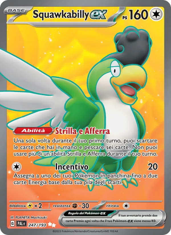 Squawkabilly-ex (Evoluzioni a Paldea #247/193)