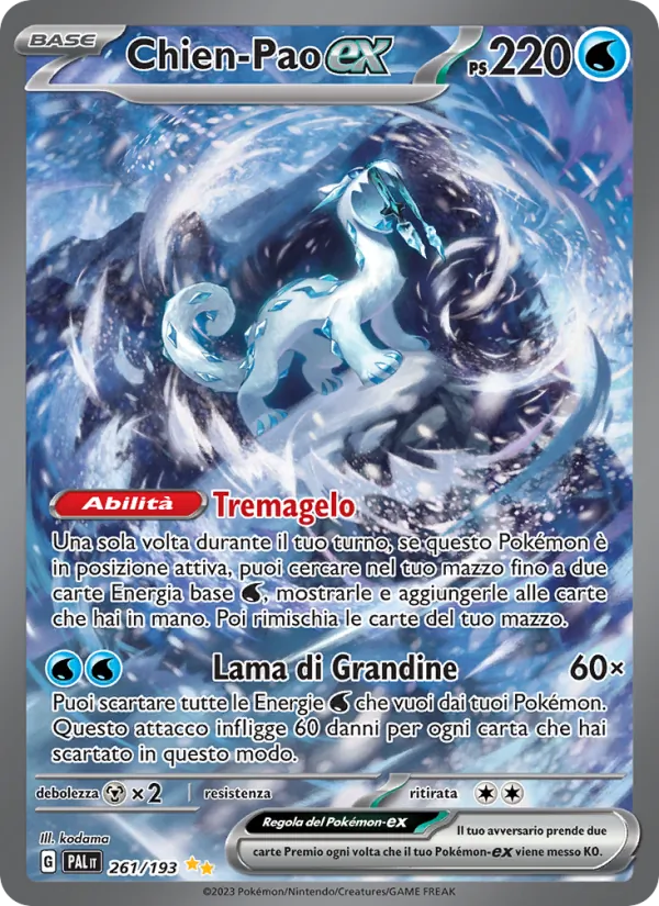 Chien-Pao-ex (Evoluzioni a Paldea #261/193)