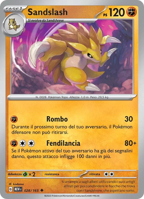 Sandslash (151 #028/165)
