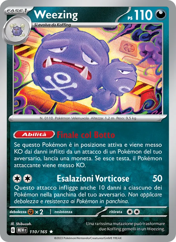 Weezing (151 #110/165)