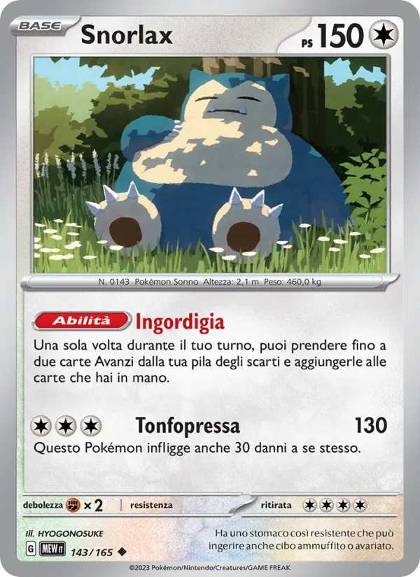 Snorlax (151 #143/165)