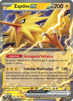 Zapdos-ex (151 #145/165)