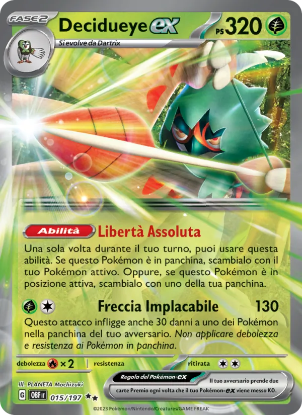 Decidueye-ex (Ossidiana Infuocata #015/197)