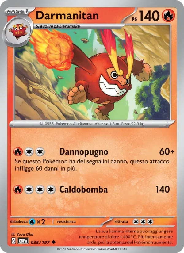 Darmanitan (Ossidiana Infuocata #035/197)