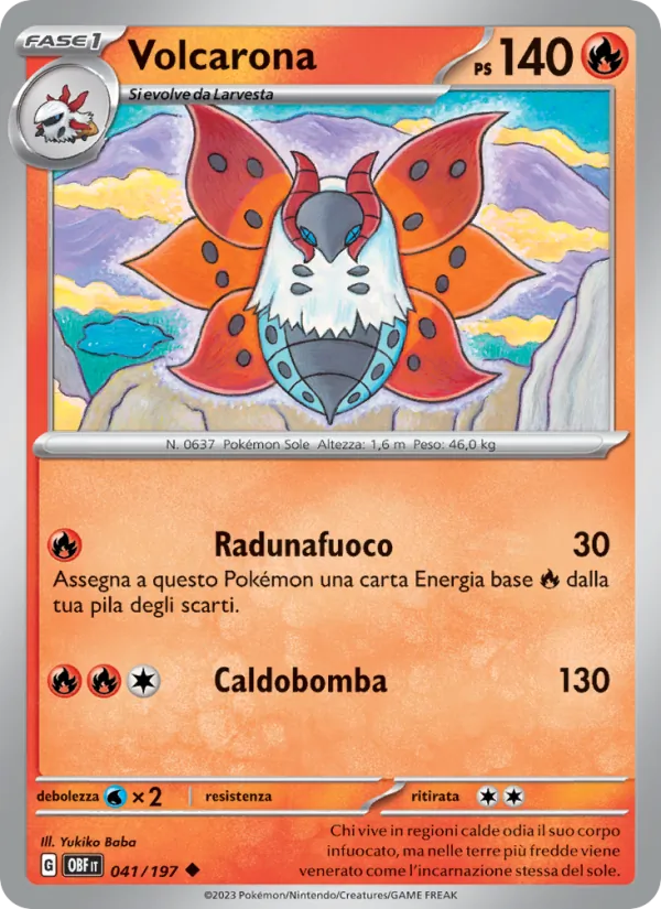 Volcarona (Ossidiana Infuocata #041/197)