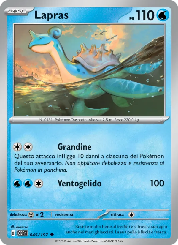 Lapras (Ossidiana Infuocata #045/197)
