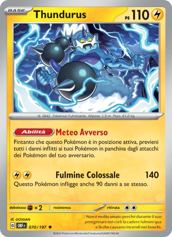 Thundurus (Ossidiana Infuocata #070/197)